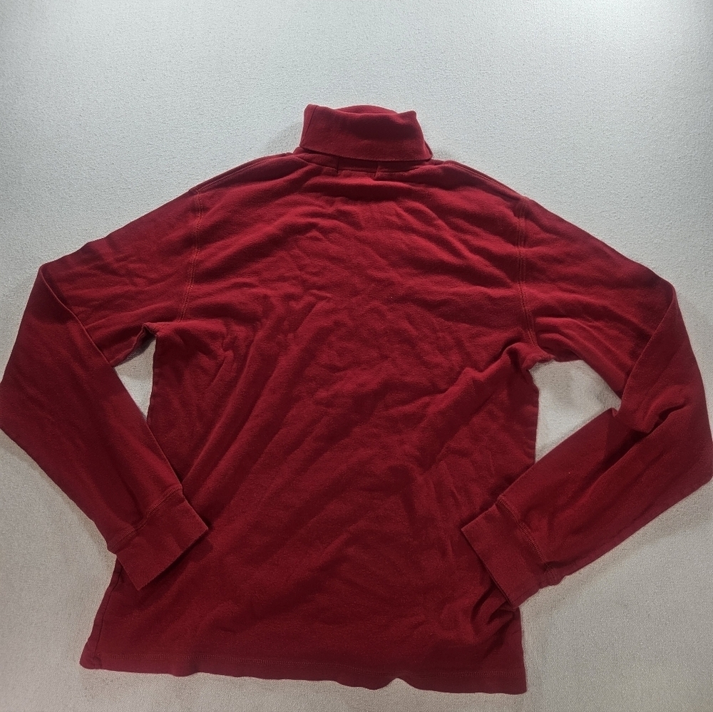 Polo Sport Turtleneck Large Red Y2K Cotton - Picture 7 of 7